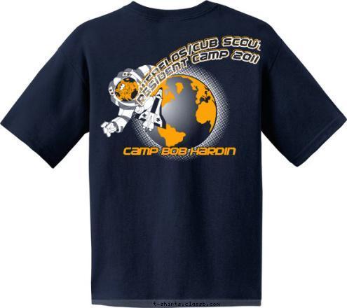 CAMP BOB HARDIN RESIDENT CAMP 2011 WEBELOS/CUB SCOUT RESIDENT CAMP 2011 WEBELOS/CUB SCOUT CAMP BOB HARDIN T-shirt Design 