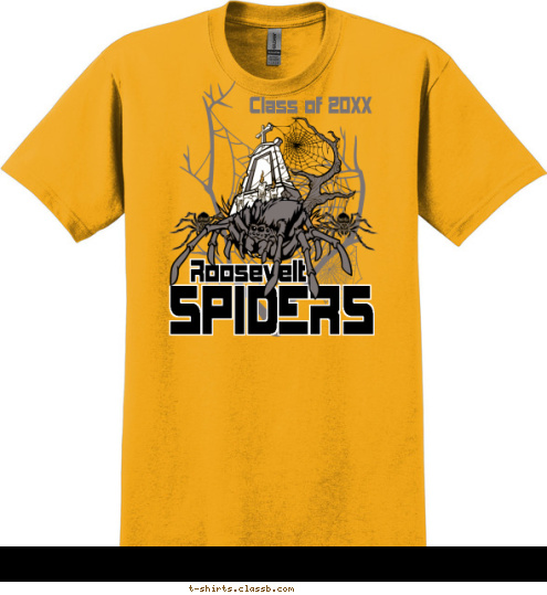 Roosevelt Class of 2012 SPIDERS T-shirt Design SP3178