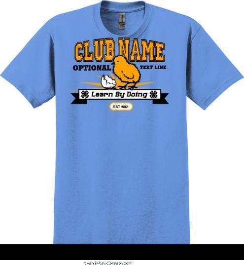 CITY STATE Learn By Doing EST 1902 CLUB NAME T-shirt Design SP2987