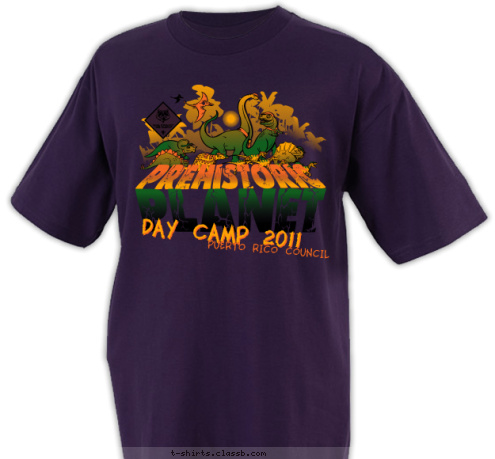 PUERTO RICO COUNCIL DAY CAMP 2011 T-shirt Design 