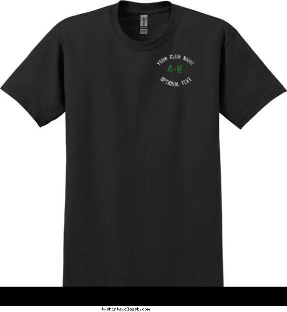 4-H Distressed arched text T-shirt Design