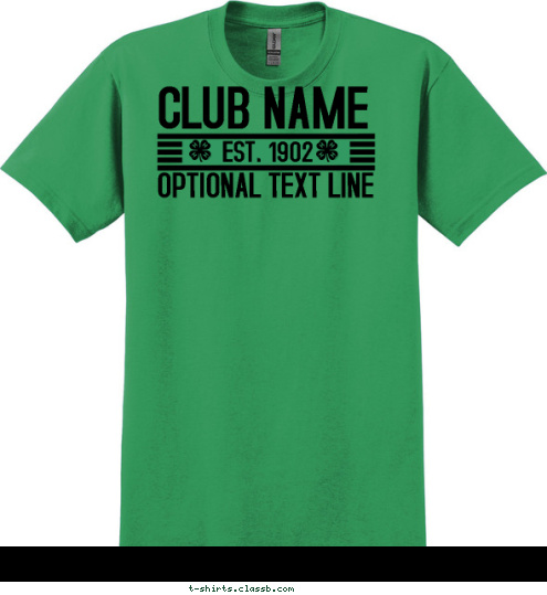 EST. 1902 ANYTOWN, USA CLUB NAME T-shirt Design SP2819