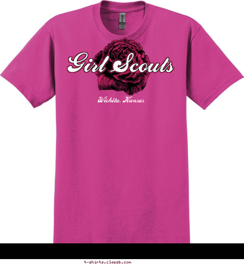 Girl Scouts Wichita, Kansas T-shirt Design 