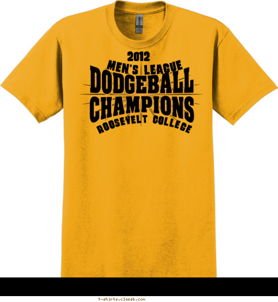 Men's league Dodgeball Champs T-shirt Design