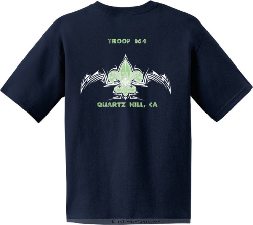 TROOP
164 TROOP
164 TROOP
 164 TROOP 164 QUARTZ HILL, CA T-shirt Design NAVY TRIBAL