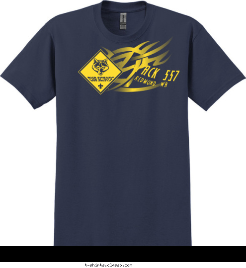 PACK 557 REDMOND, WA T-shirt Design 