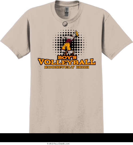 Boy's Volleyball Team T-shirt Design