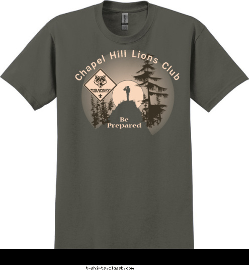  Chapel Hill Lions Club Be
Prepared Pack 97 Indianapolis, IN T-shirt Design 