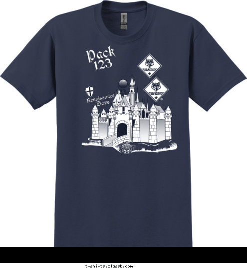 Pack 123 123 Days Renaissance T-shirt Design 