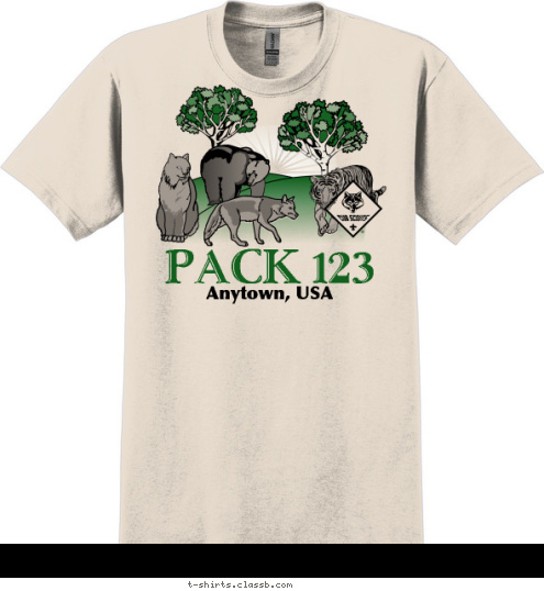 Anytown, USA PACK 123 T-shirt Design 