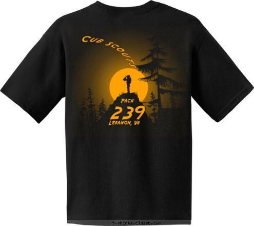 Lebanon, Va  239
 Pack Cub Scouts T-shirt Design 