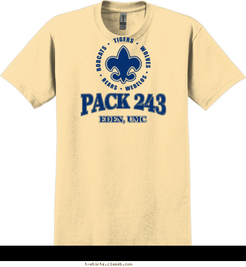 PACK 243 EDEN, UMC T-shirt Design pack243-2011-2