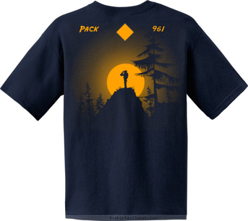 Pack
 961
 Round Hill & Hillsboro, VA 961
 Pack T-shirt Design 