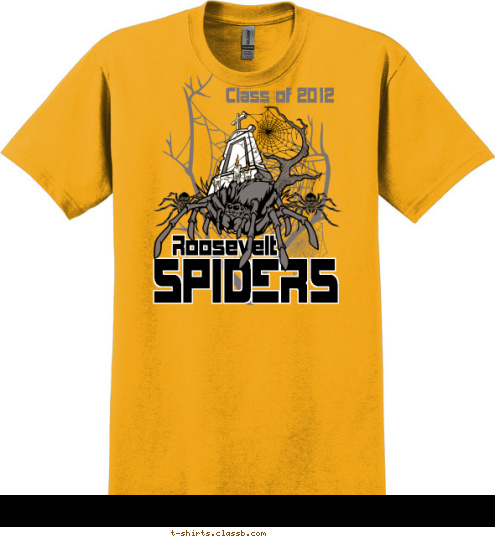 Roosevelt Class of 2012 SPIDERS T-shirt Design 