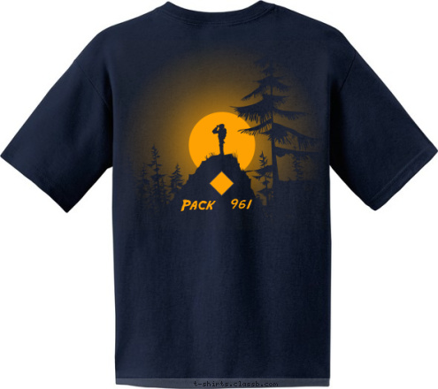 Pack
 961
 Round Hill & Hillsboro, VA 961
 Pack T-shirt Design 