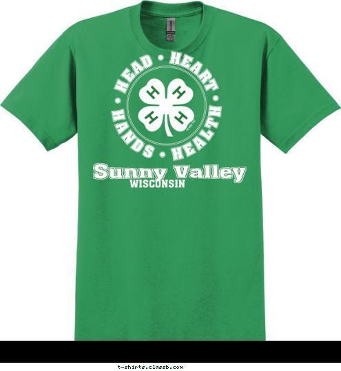 WISCONSIN Sunny Valley T-shirt Design 