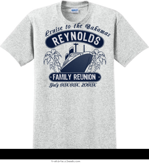 July 14-18, 2017 FAMILY REUNION REYNOLDS Cruise to the Bahamas T-shirt Design SP2235