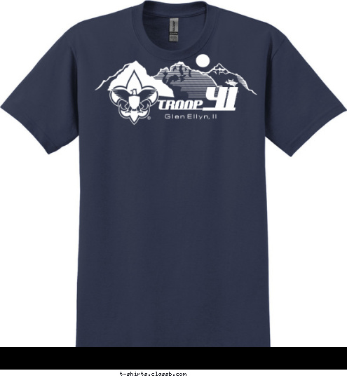 TROOP G l e n  E l l y n,  I l 41 T-shirt Design 