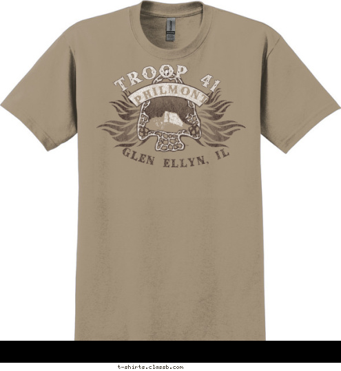 Glen Ellyn, Il PHILMONT TROOP 41 T-shirt Design 