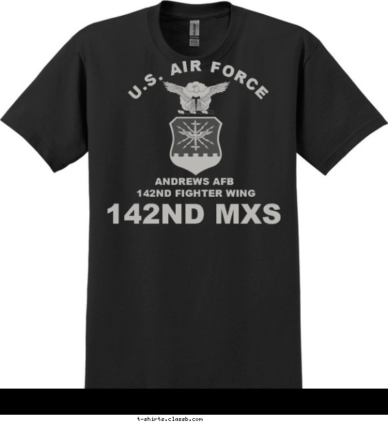 Shield Air Force Shirt T-shirt Design