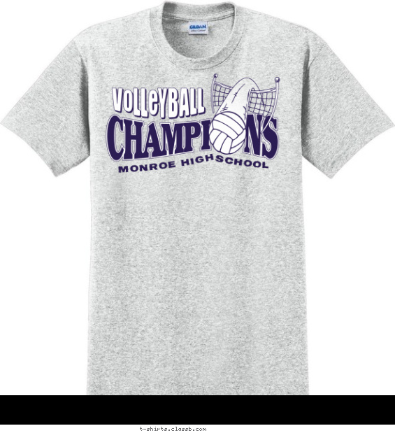 Volleyball Champions T-shirt Design