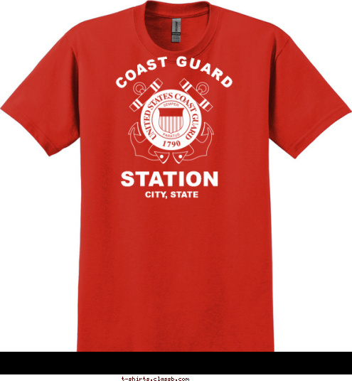 STATION MIAMI BEACH CITY, STATE STATION COAST GUARD T-shirt Design Sp2217