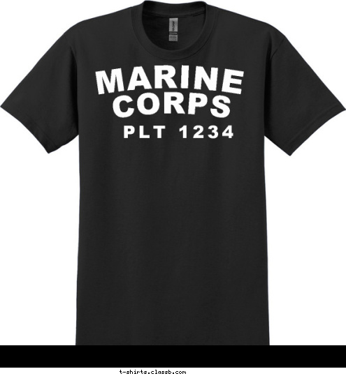 ALPHA COMPANY 1ST BN PARRIS ISLAND PLT 1234 MARINE CORPS T-shirt Design SP2212