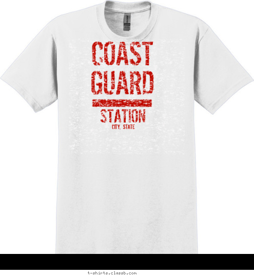 CITY, STATE STATION COAST
GUARD T-shirt Design Sp2218