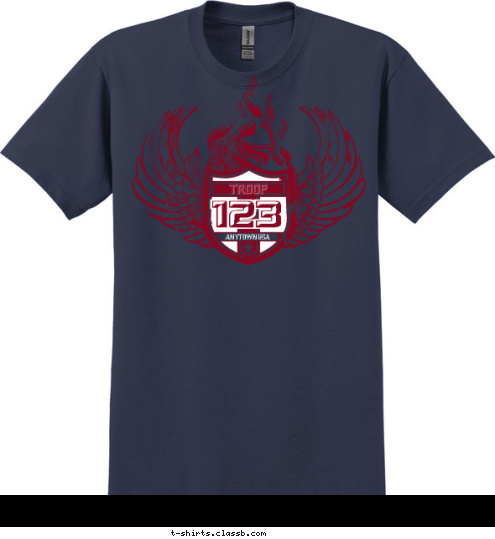 123 ANYTOWN USA T-shirt Design SP567