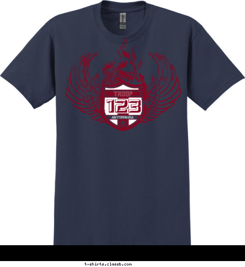 123 ANYTOWN USA T-shirt Design SP567