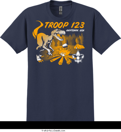 TROOP 123 ANYTOWN, USA T-shirt Design SP480