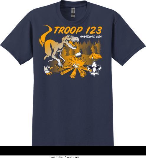 TROOP 123 ANYTOWN, USA T-shirt Design SP480