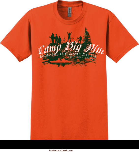 Summer Camp Silhouette T-shirt Design