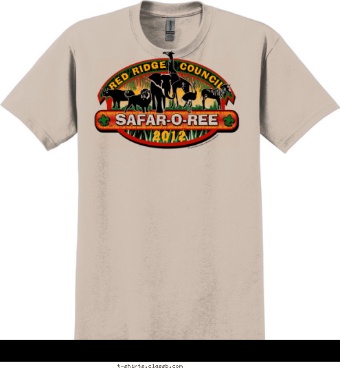 2012 RED RIDGE   COUNCIL SAFAR-O-REE T-shirt Design SP843