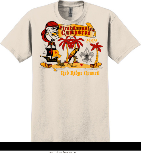 Pirate Invasion Camporee 2017 Red Ridge Council T-shirt Design sp853