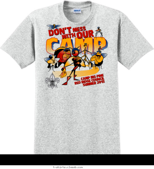 CAMP BIG PINE
RED RIDGE COUNCIL
SUMMER 2013
 T-shirt Design SP858