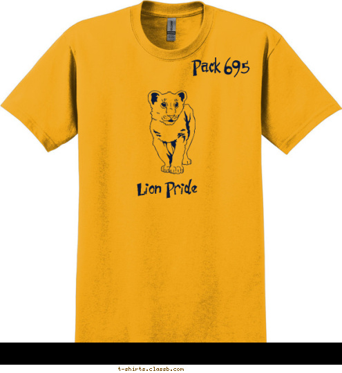 Your text here! Lion Pride Pack 695 T-shirt Design 