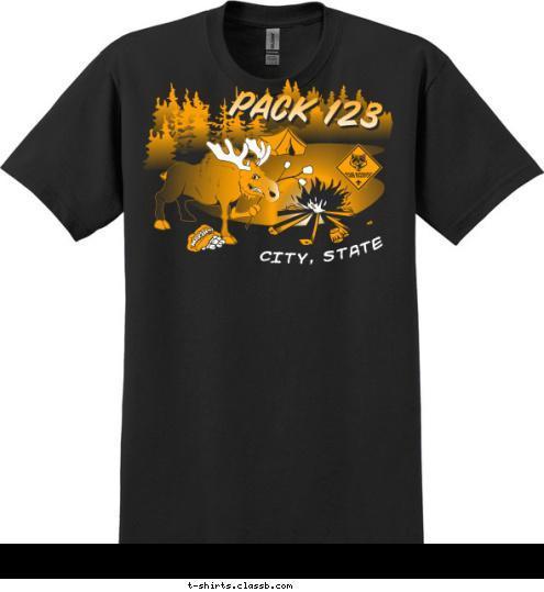 PACK 123 CITY, STATE T-shirt Design SP2192