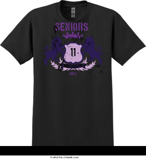 '11  Class of 2011 AISJ SENIORS T-shirt Design 