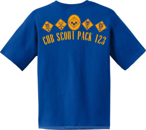 Anytown, USA CUB SCOUT PACK 123 T-shirt Design 