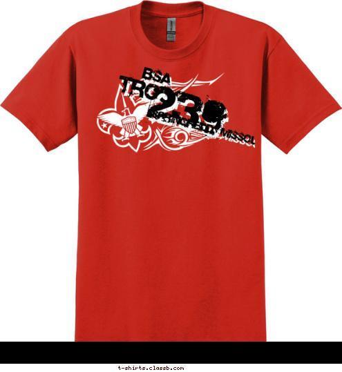 Springfield, Missouri 239 TROOP BSA T-shirt Design 