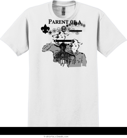 Parent of a Your text here! T-shirt Design 