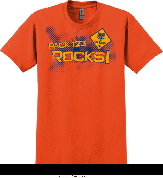 Packs Rock Shirt T-shirt Design