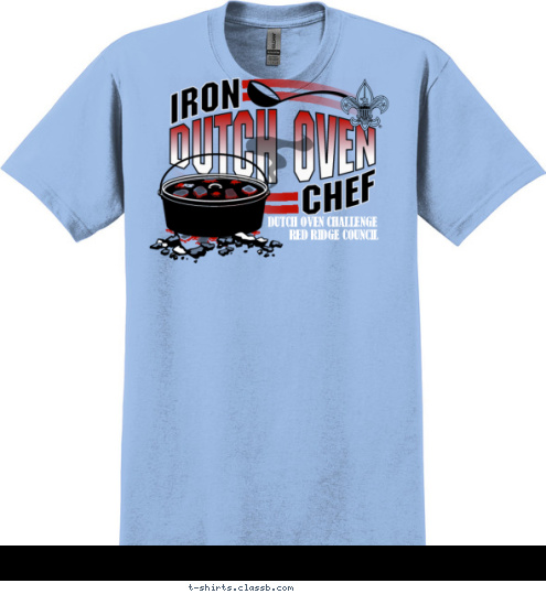 RED RIDGE COUNCIL DUTCH OVEN CHALLENGE T-shirt Design SP1632