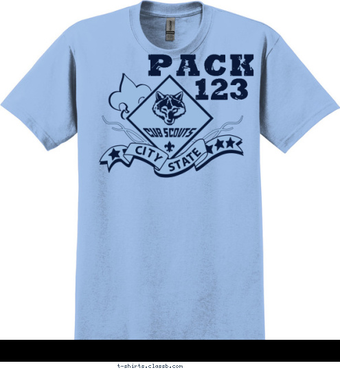 BUDA  Pack
 123 CITY STATE T-shirt Design SP1996