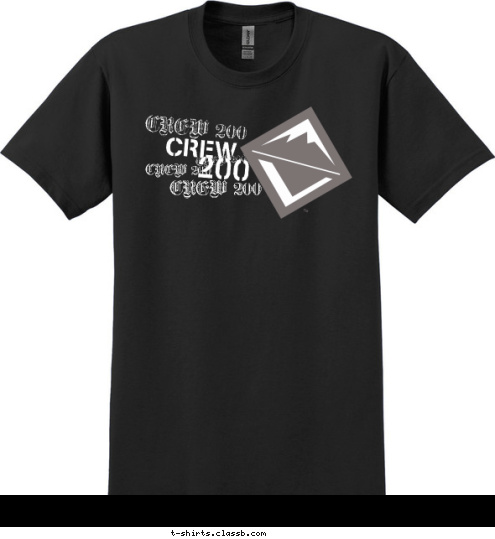 200 CREW  CREW 200 CREW 200 CREW 200 CREW 200 T-shirt Design 