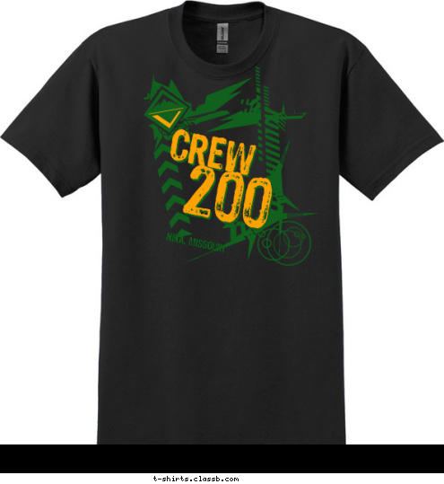 NIXA, MISSOURI 200 CREW T-shirt Design 