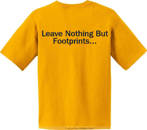 Your text here! Norwell, MA Leave Nothing But Footprints... PACK 66 T-shirt Design Footprints Pack 66