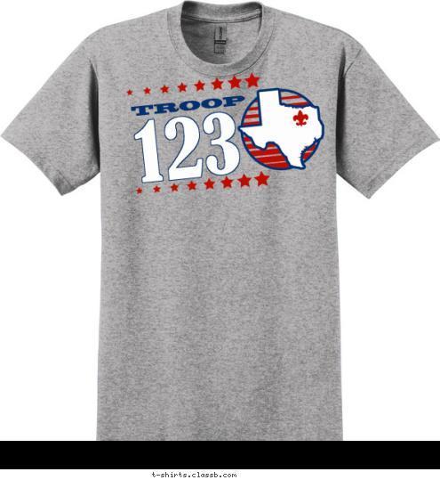 123 TROOP T-shirt Design Sp2161