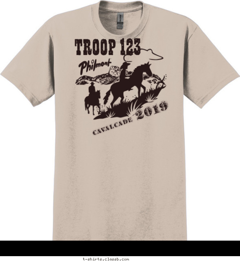 2017
 CAVALCADE TROOP 123 T-shirt Design SP2140